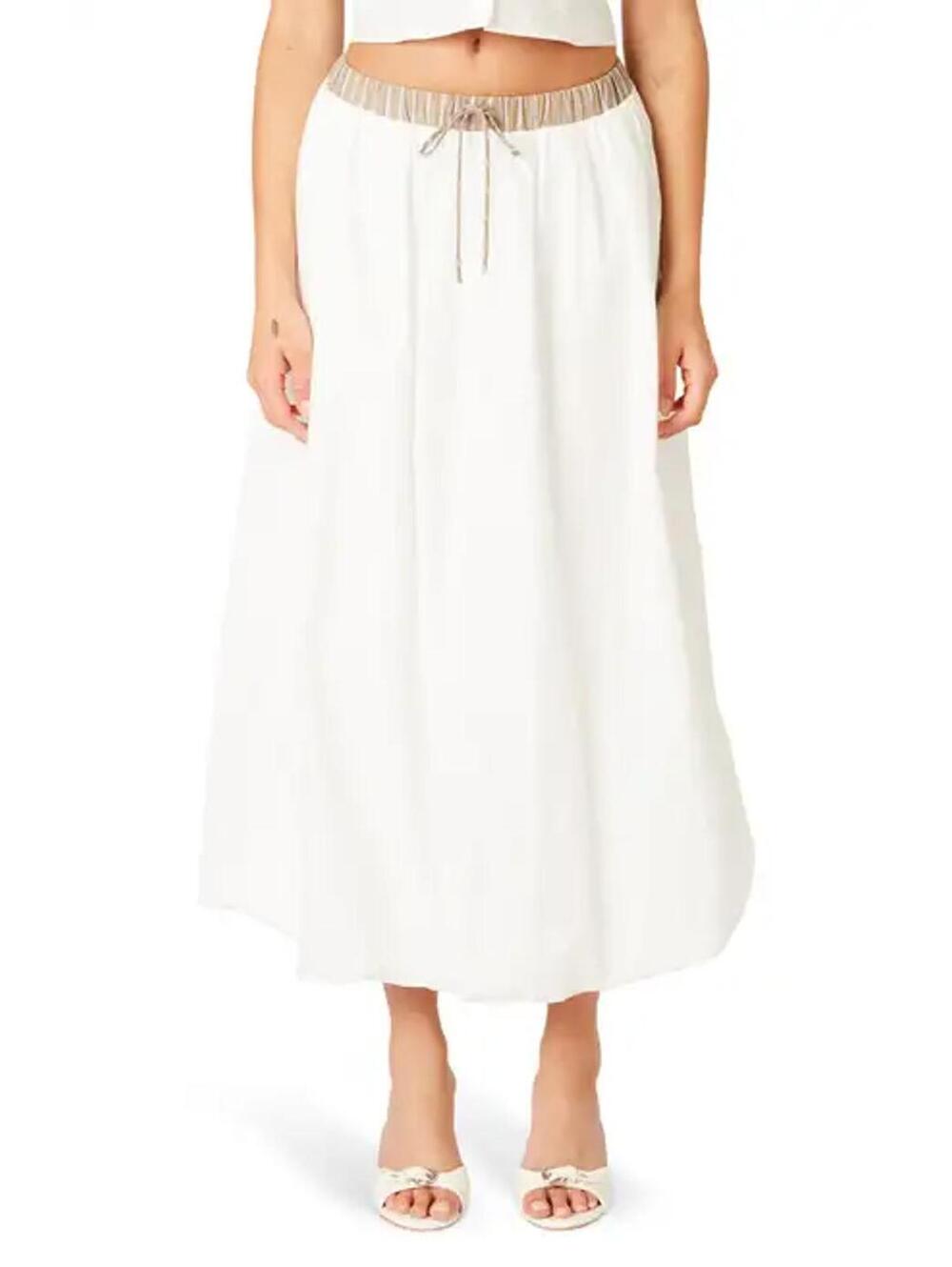 NWT! Nia Victoria Midi Skirt in Taupe Size XS